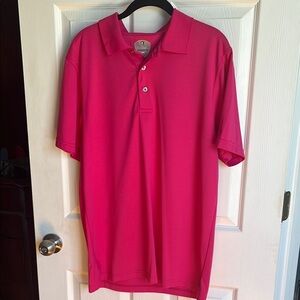 Men's Pink Polo Shirt golf pro tour